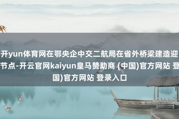 开yun体育网在鄂央企中交二航局在省外桥梁建造迎来进犯节点-