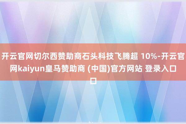 开云官网切尔西赞助商石头科技飞腾超 10%-开云官网kaiyun皇马赞助商 (中国)官方网站 登录入口